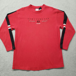 Dodge Shirt Mens Large Red Vintage Sweatshirt Hemipowered Spellout Casual Trucks